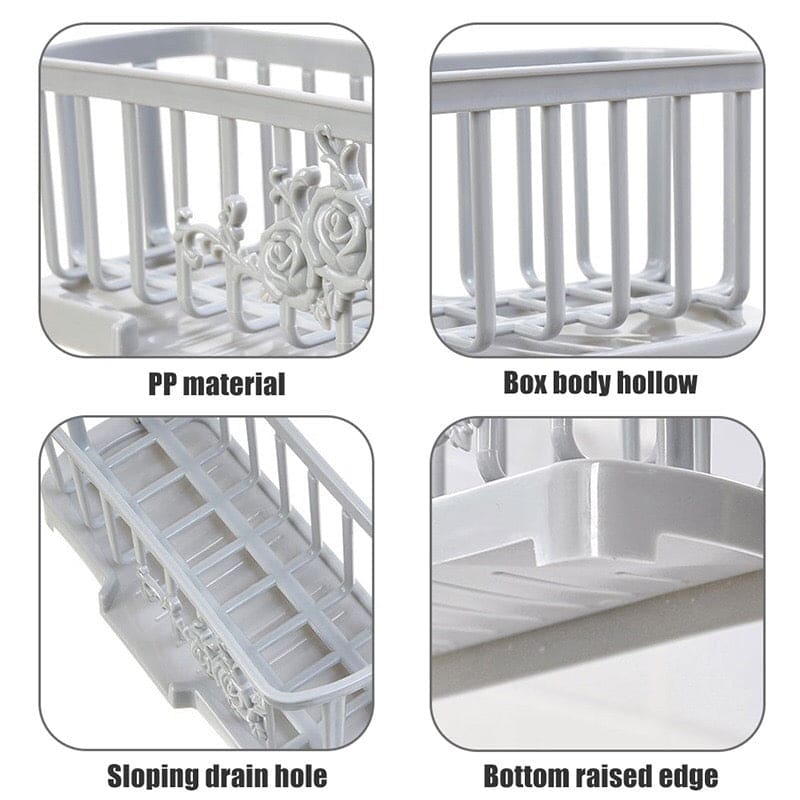 Flower Drain Rack, Kitchen Bathroom Sink Organizer, Caddy Cloths Rack Sponge Holder, Drain Rack Sponge Storage Holder, Useful Sink Soap Rack, Tray Dish Sink Drainer Organizers For Bathroom Kitchen Flower Drain Rack, Kitchen Bathroom Sink Organizer, Caddy Cloths Rack Sponge Holder, Drain Rack Sponge Storage Holder, Useful Sink Soap Rack, Tray Dish Sink Drainer Organizers For Bathroom Kitchen